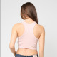 Karl Kani Γυναικεία αμάνικη μπλούζα Slogan Rib Cropped Racer Top